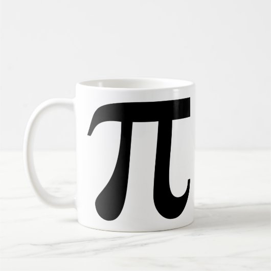 Mug Symbole "Pi" géant à gauche (Gauche)
