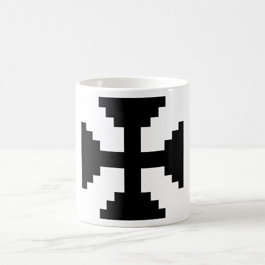 Mug Symbole Pixel Art Black Cross