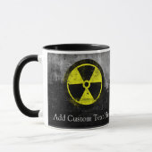 Mug Symbole radioactif Grunge (Gauche)