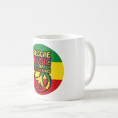 Mug Symbole Reggae et Paix avec citations positives (Devant droit)