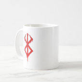 Mug symbole rouge gras - Conception graphique mini (Devant gauche)