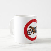 Mug Symbole routier de moto (Devant gauche)