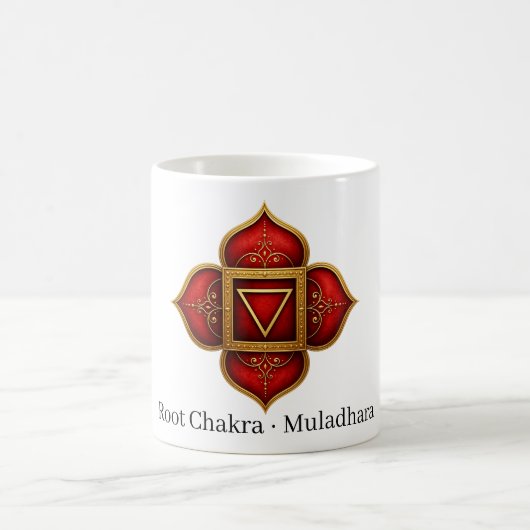 Mug Symbole sacré du chakra racine Muladhara (Centre)