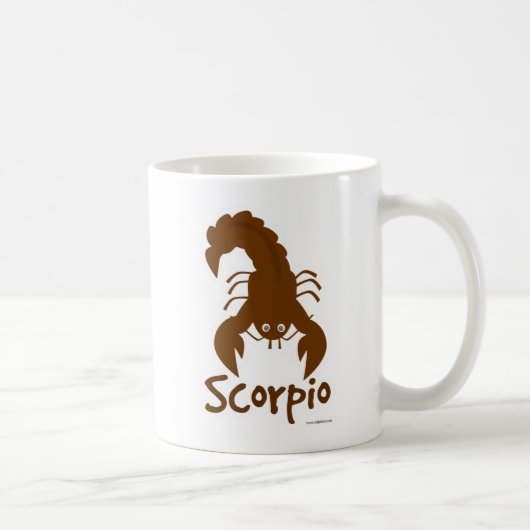 Mug Symbole Scorpio mignon Scorpion 2 côtés (Droite)