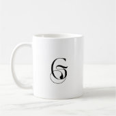 Mug Symbole simple noir "G" (Gauche)