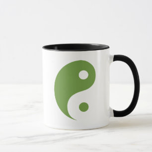Mug Symbole taoïste du Yin Yang vert