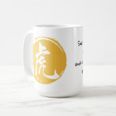 Mug Symbole tigre : "Tiger vous ramène à la réalité" (Devant gauche)