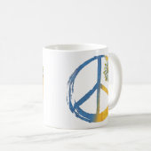 Mug SYMBOLE Ukrainien - PAIX Daisy Ukraine Guerre (Devant droit)