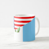 Mug symbole usa guatemala country half flag america (Devant droit)