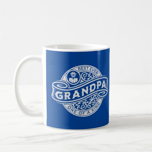 Mug Symbole Vintage Grandpa Silver (Gauche)