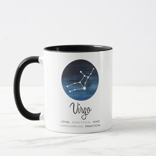 Mug Symbole Virgo, Constellation, café Zodiac (Gauche)