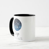 Mug Symbole Virgo, Constellation, café Zodiac (Devant gauche)
