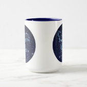 Mug Symbole Virgo Constellation et Zodiac avec étoiles (Centre)