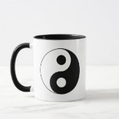 Mug Symbole Yin et Yang blanc et noir (Gauche)