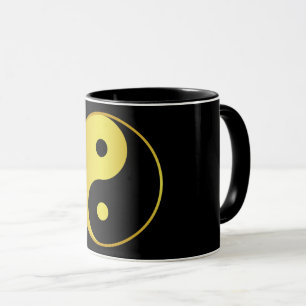 Mug Symbole Yin et Yang Gold asian philosophie zen