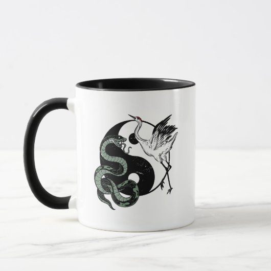 Mug SYMBOLE Yin yang Snake Et Crane (Gauche)