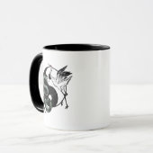 Mug SYMBOLE Yin yang Snake Et Crane (Devant gauche)