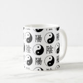 Mug SYMBOLE YINyang Blanc Motif chinois (Devant droit)