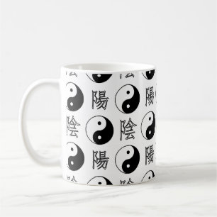 Mug SYMBOLE YINyang Blanc Motif chinois
