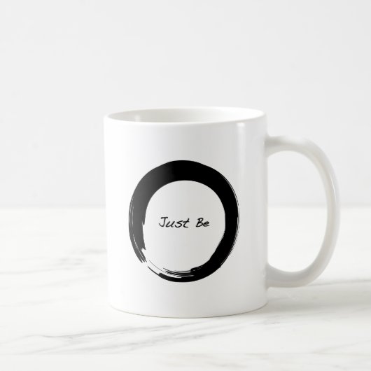 Mug Symbole zen avec "Just Be" (Droite)