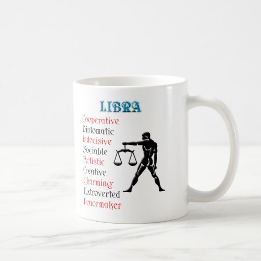 Mug Symbole ziodiaque Libra Horoscope (Droite)