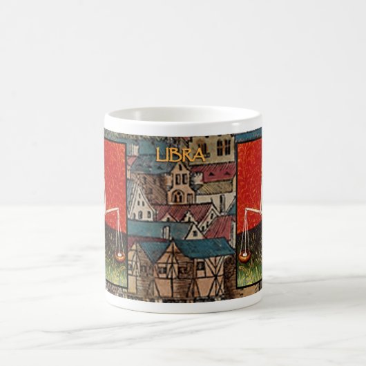 Mug SYMBOLE Zodiaque ANCIEN DE LA Libra Astrologie Cof (Centre)
