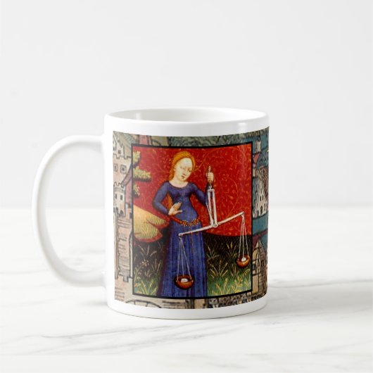 Mug SYMBOLE Zodiaque ANCIEN DE LA Libra Astrologie Cof (Gauche)