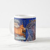 Mug SYMBOLE Zodiaque antique Taurus Astrologie Café Cu (Devant gauche)