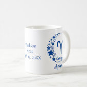 Mug SYMBOLE Zodiaque Aries Astrologie Anniversaire Ble (Devant droit)