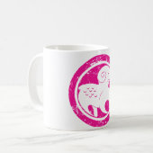 Mug SYMBOLE Zodiaque Aries Grunge Ram Rose Astrologie (Devant gauche)