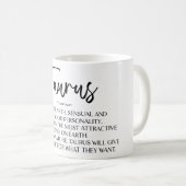 Mug Symbole zodiaque céleste Mug/Taurus (Devant droit)