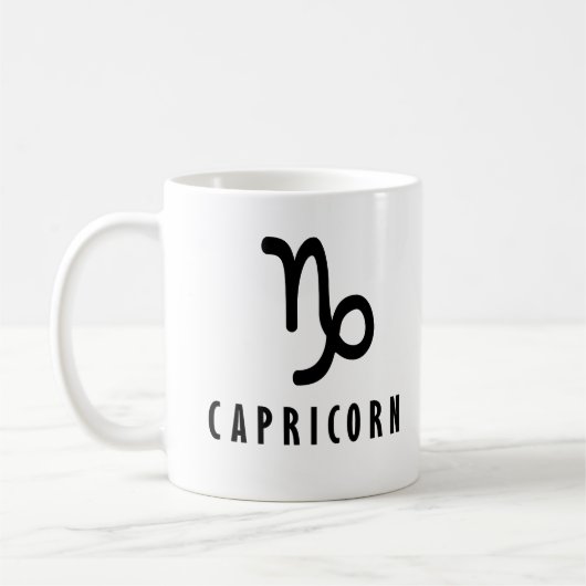 Mug Symbole zodiaque de Capricorne (Gauche)