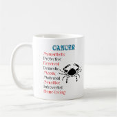 Mug Symbole Zodiaque de l'horoscope du cancer (Gauche)