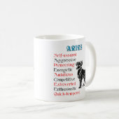 Mug SYMBOLE Zodiaque D'Horoscope Aries (Devant droit)