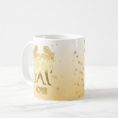 Mug SYMBOLE Zodiaque D'Horoscope Gémeaux D'Or (Devant gauche)