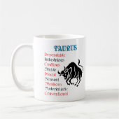 Mug Symbole zodiaque du Taurus Horoscope (Gauche)