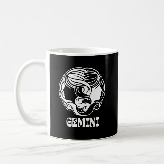 Mug SYMBOLE Zodiaque Gemini Astrologie (Gauche)