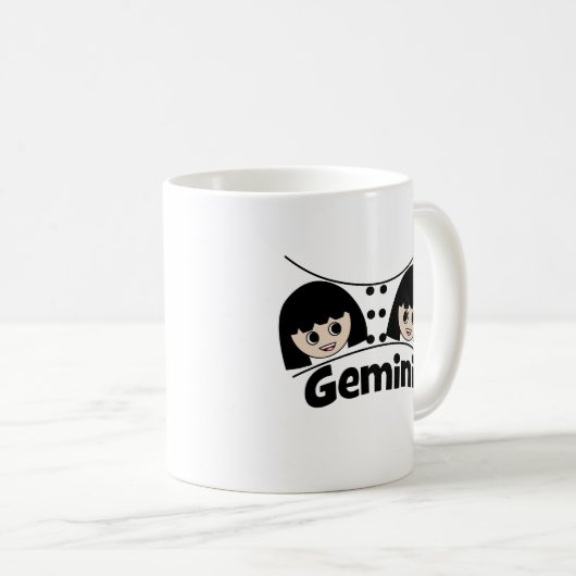 Mug SYMBOLE Zodiaque Gemini Astrologie (Devant droit)