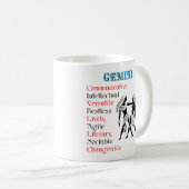 Mug SYMBOLE Zodiaque Gemini Horoscope (Devant droit)