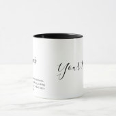 Mug "Symbole Zodiaque Gemini personnalisé Nom et trait (Centre)