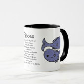 Mug SYMBOLE Zodiaque Horoscope Astrologie Pisces (Devant droit)