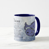 Mug SYMBOLE Zodiaque Horoscope Astrologie Pisces (Devant droit)