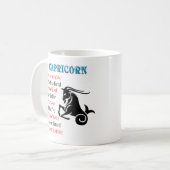 Mug SYMBOLE Zodiaque Horoscope Capricorne (Devant gauche)