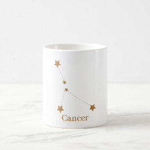 Mug SYMBOLE Zodiaque moderne Cancer de l'or Eau de l