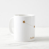 Mug SYMBOLE Zodiaque moderne Gold Aries | Incendie d'é (Devant gauche)