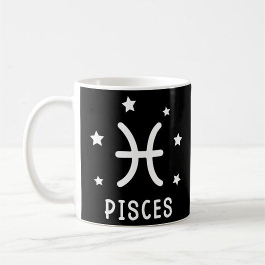 Mug SYMBOLE Zodiaque Pisces Astrologie (Gauche)