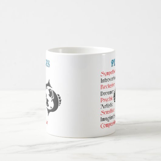 Mug Symbole zodiaque Pisces Horoscope (Centre)
