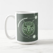 Mug SYMBOLE Zodiaque Taurus Astrologie Mandala Green G (Gauche)