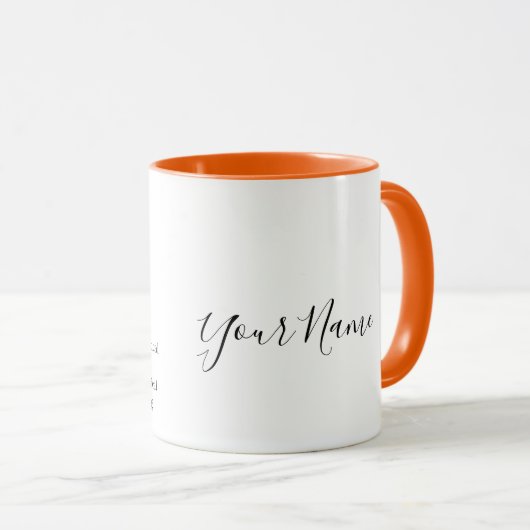Mug Symbole Zodiaque Virgo personnalisé Nom et traits (Devant droit)
