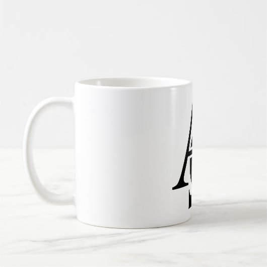 Mug Symboles Alpha et Oméga | Lettres alphabétiques gr (Gauche)